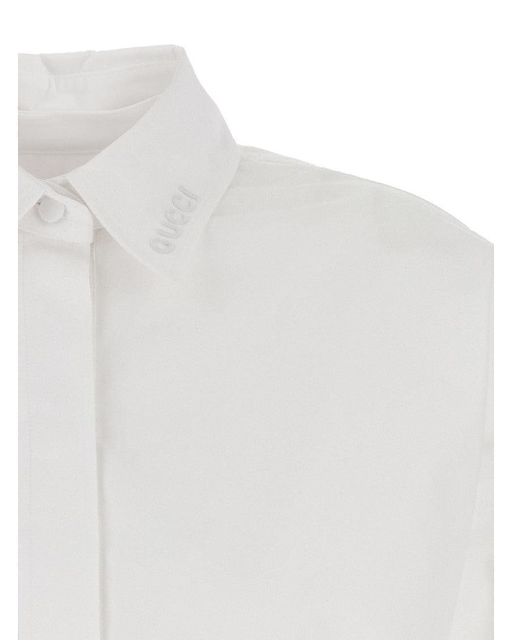 Gucci White Regular Solid Shirt