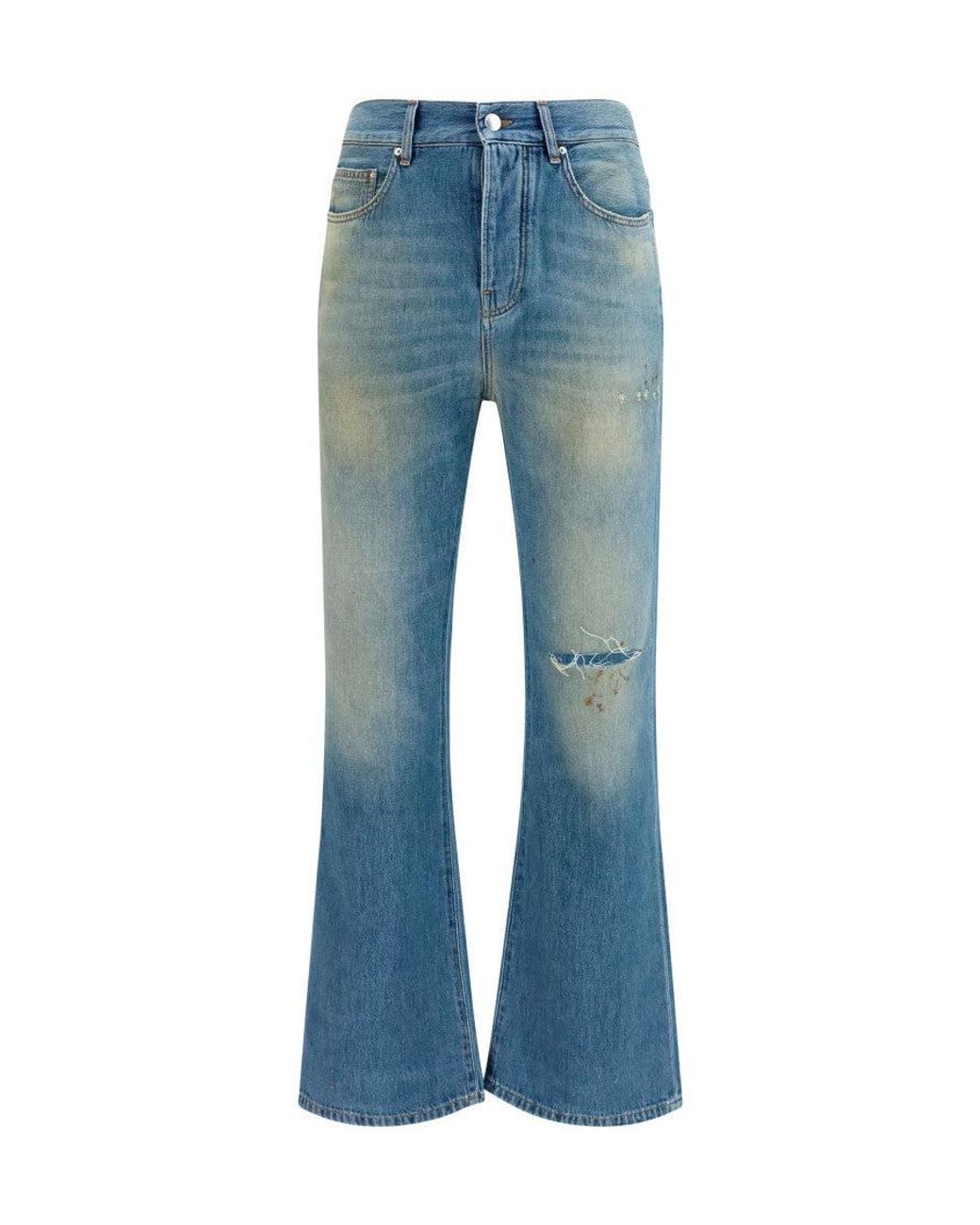 Amiri Blue Light Bootcut Jeans for men