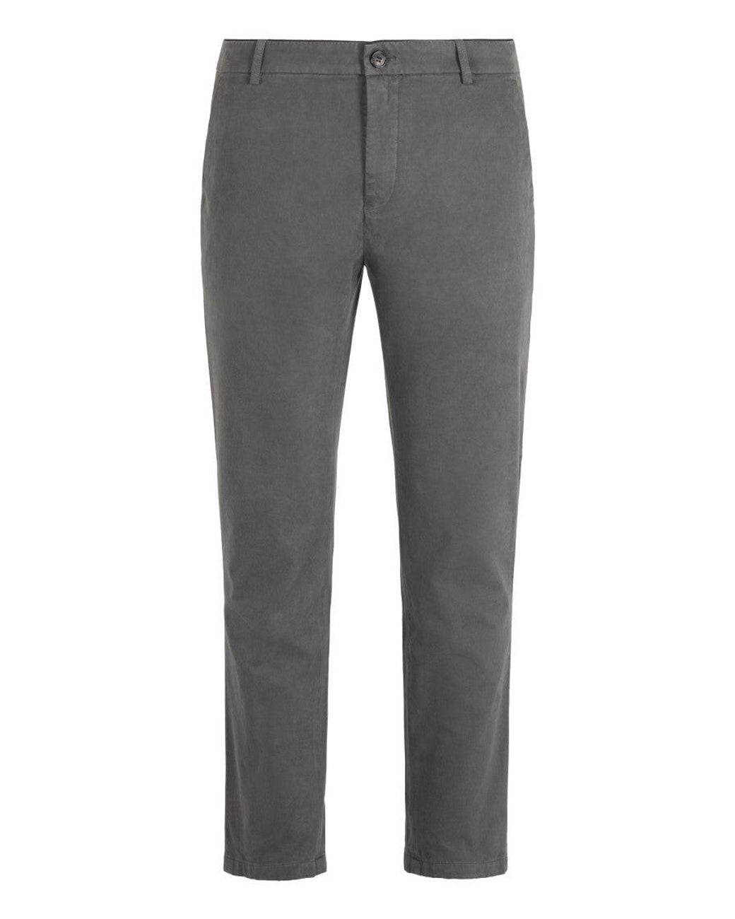 Department 5 Gray Tailored Chino Pants for men