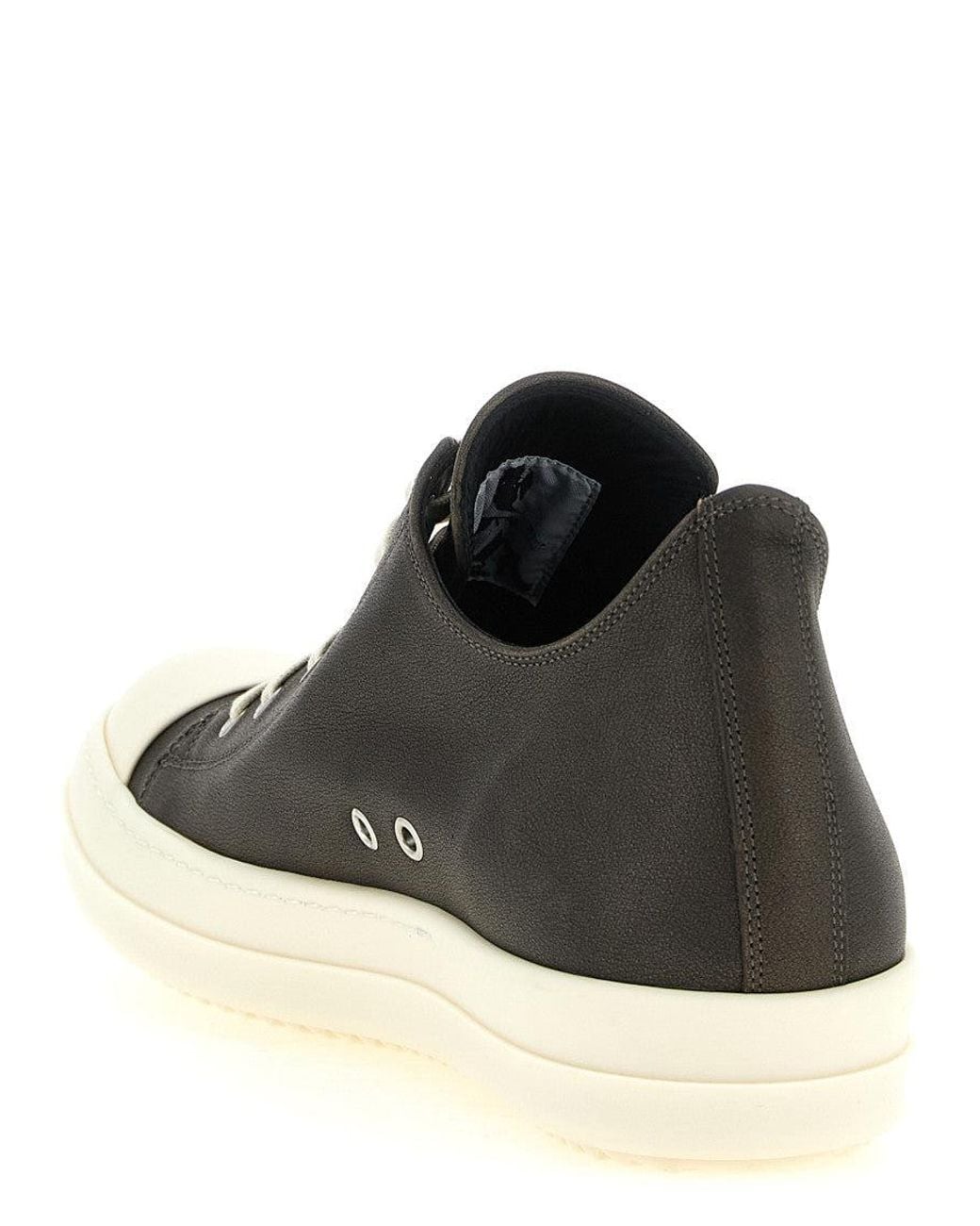 Rick Owens Black Low-Top Sneakers for men
