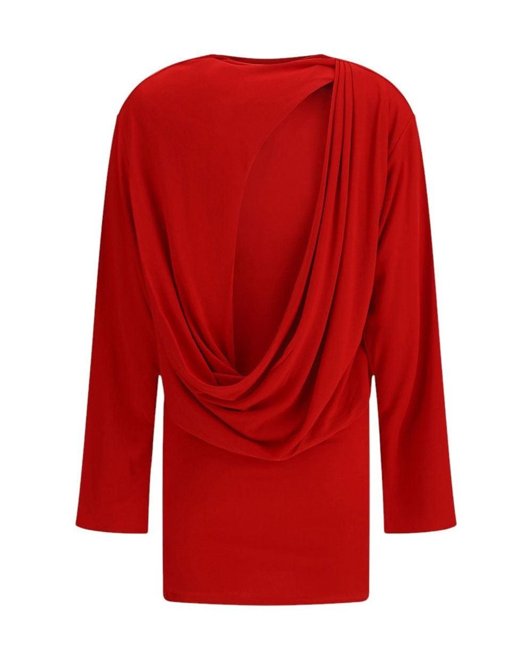 Jacquemus Red Boat Neck Mini Dress
