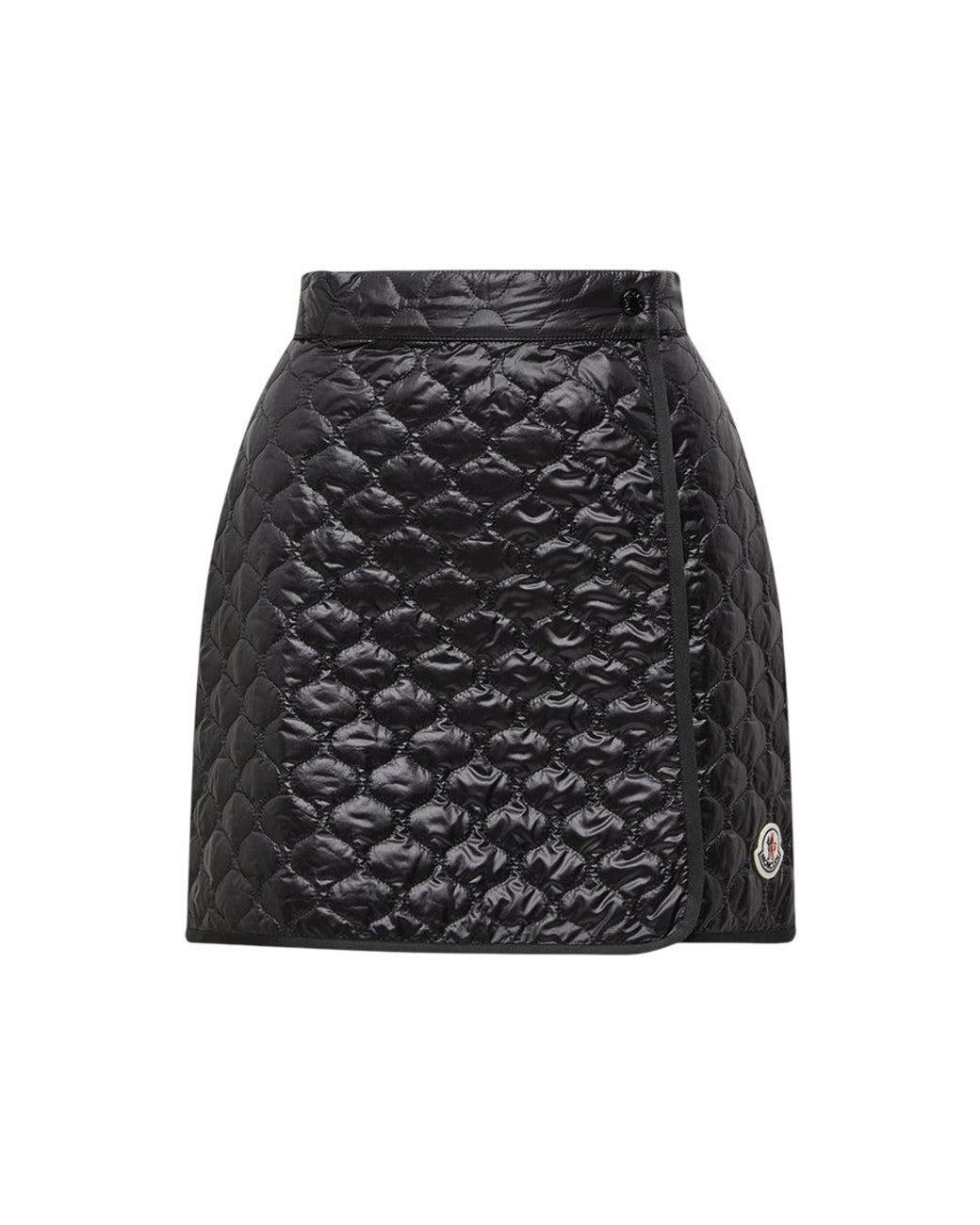 Moncler Black Quilted Mini Skirt