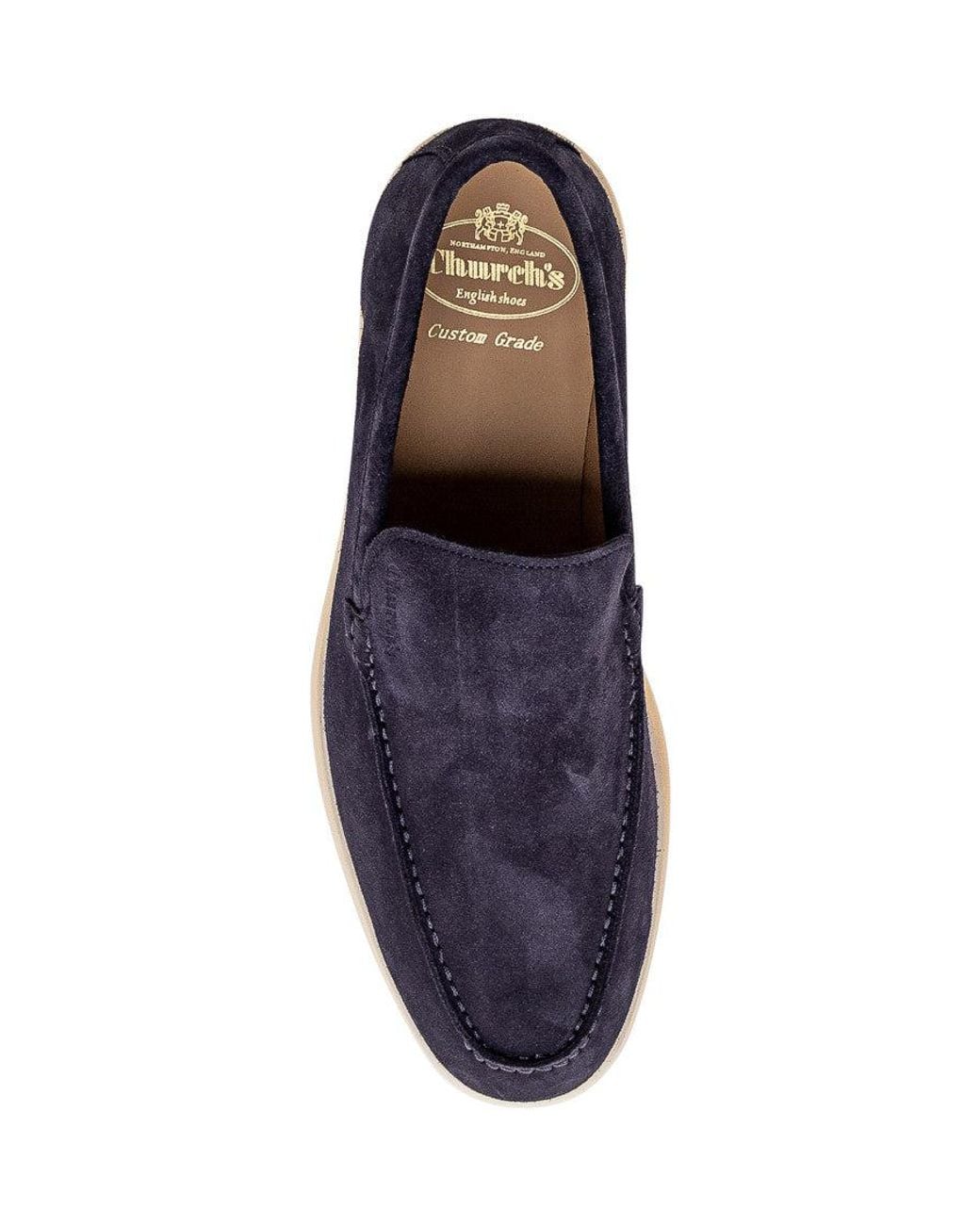 Church's Blue Suede Loafers for men