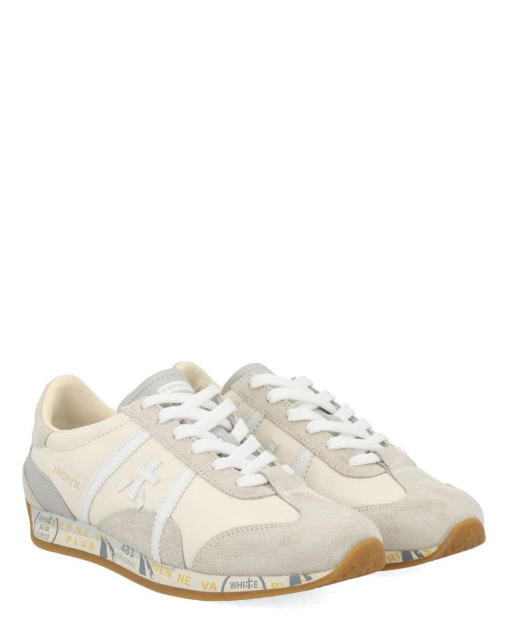 Premiata White Logo Jackyx-25D Sneakers