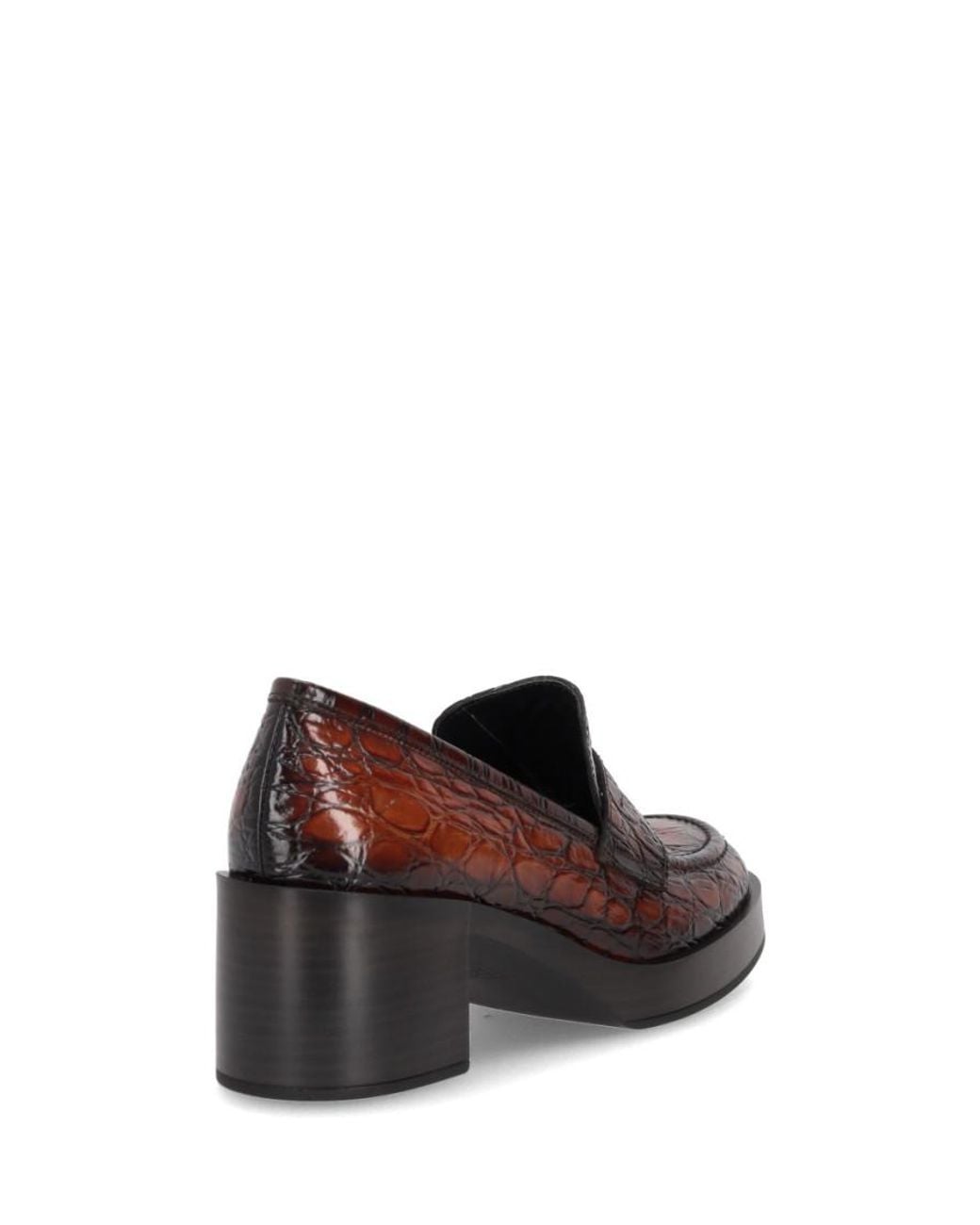 LA ROSE Brown Leather Loafers