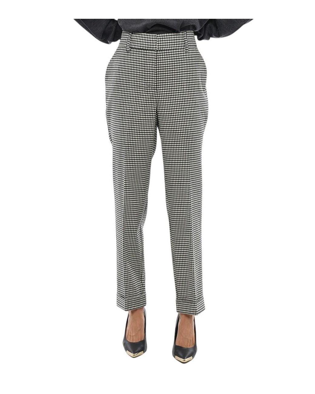 P.A.R.O.S.H. Gray Slim Flat Front Pants