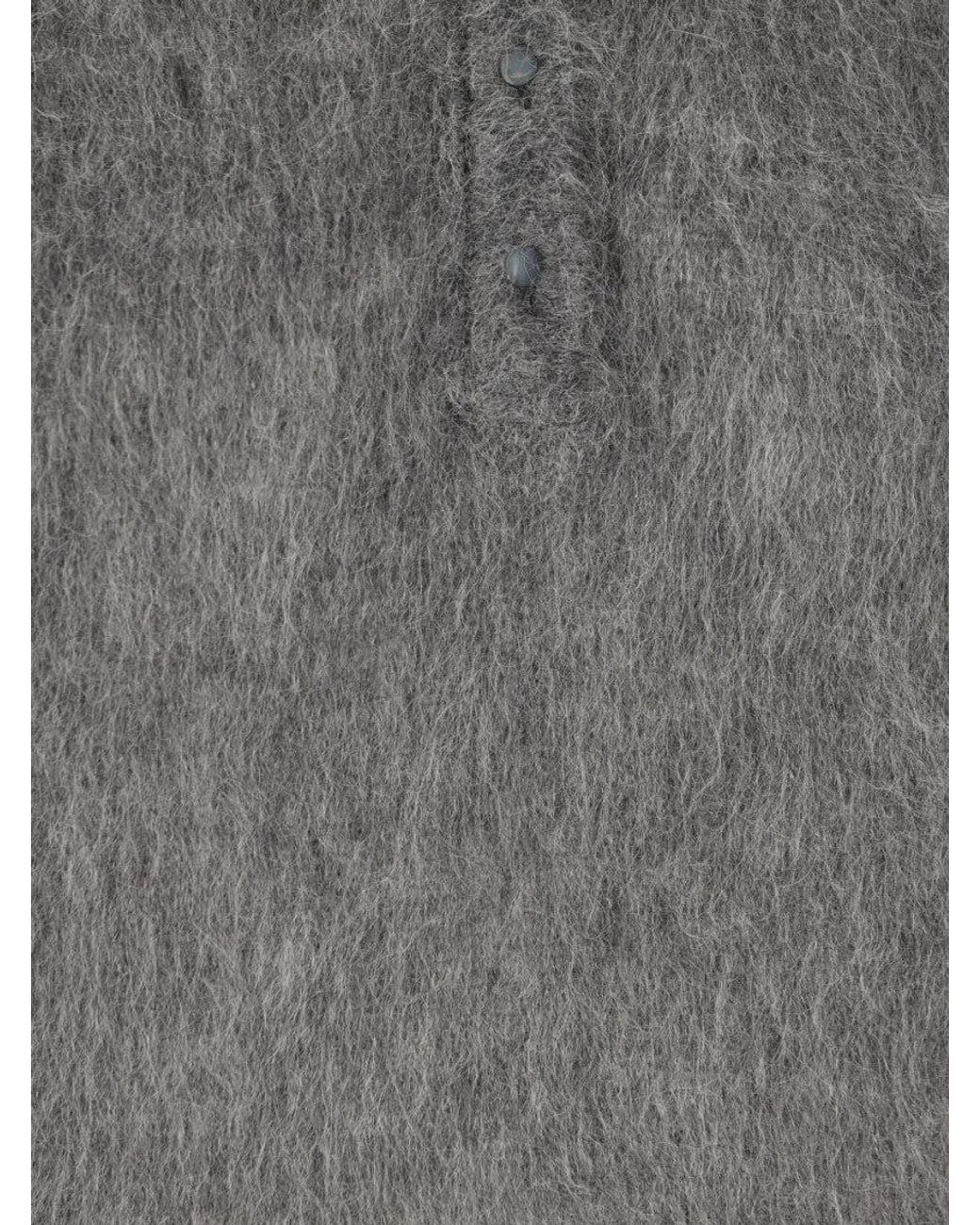 Chloé Gray Shirt Collar Sweater