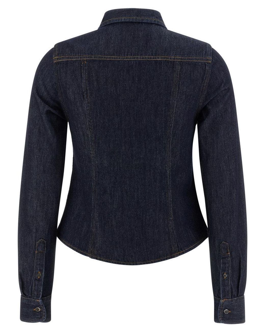 Dries Van Noten Blue Regular Solid Shirt