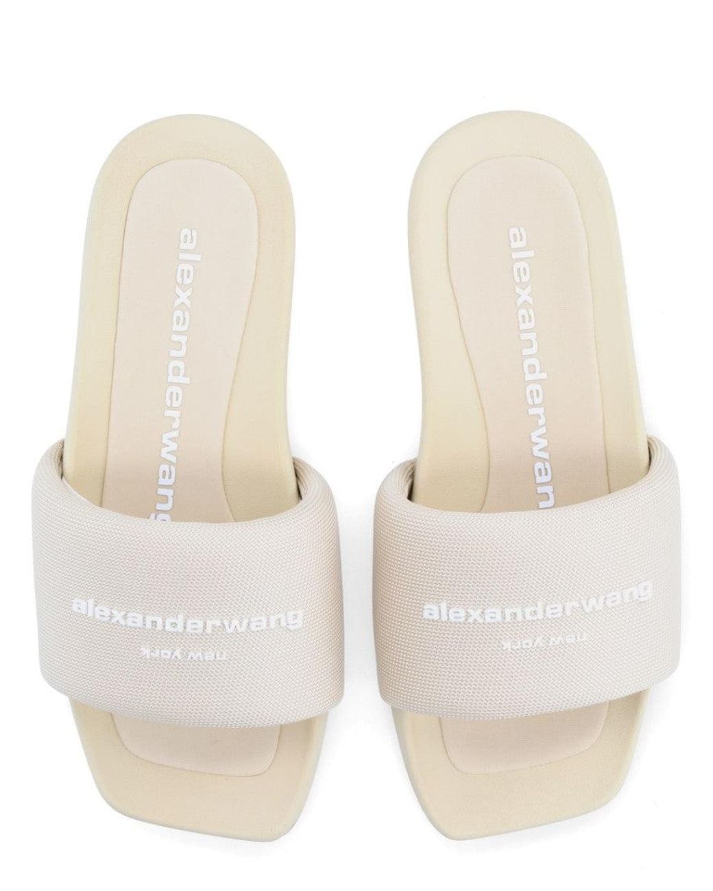 Alexander Wang Natural Slip-On Slipper Polyamide