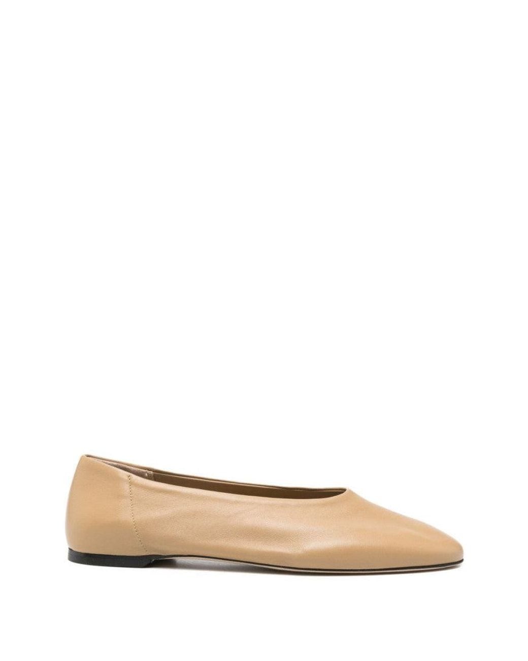 Totême Natural Slip Leather Ballet Flats