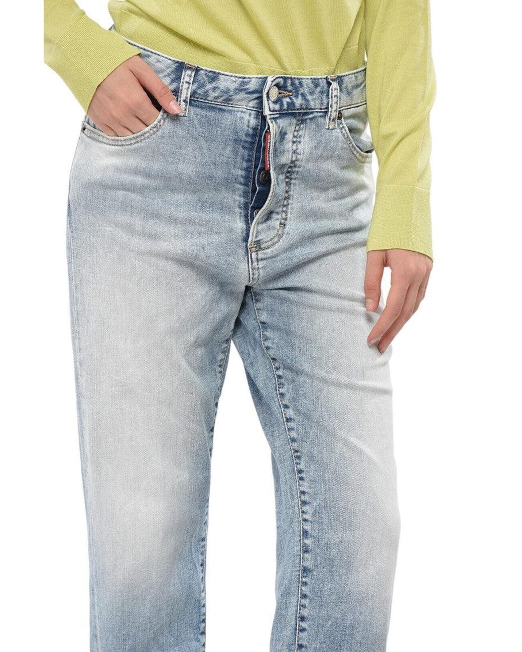 DSquared² Blue Regular High Rise Jeans