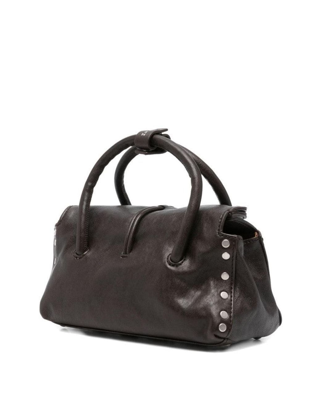 Zanellato Black Dark Dotta Baby Satchel