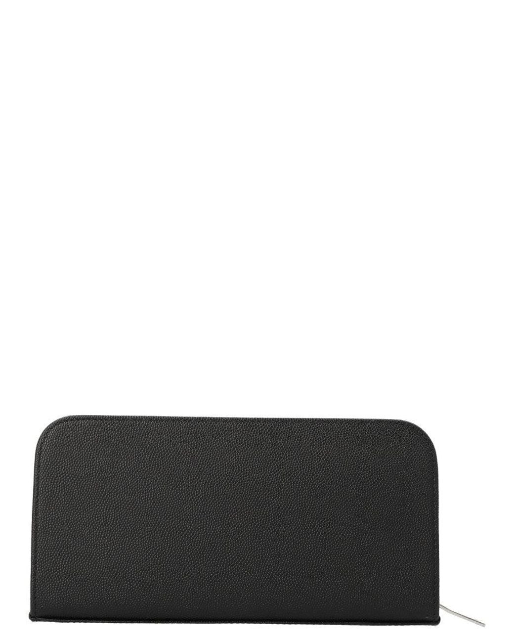 Saint Laurent Black Logo Wallet for men