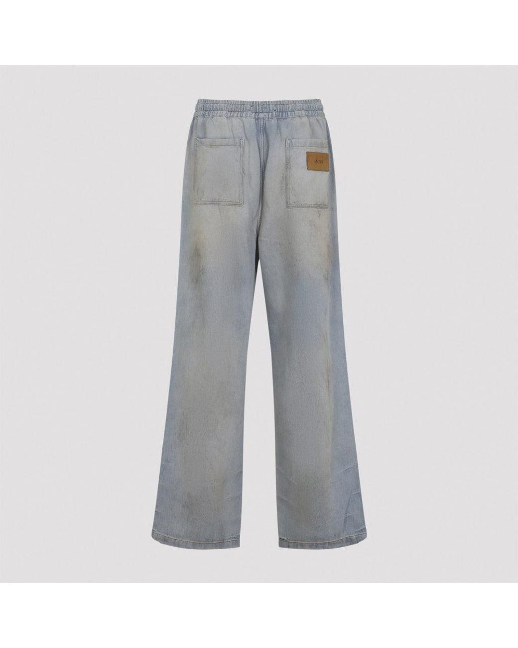 Amiri Gray Light Logo Jeans for men