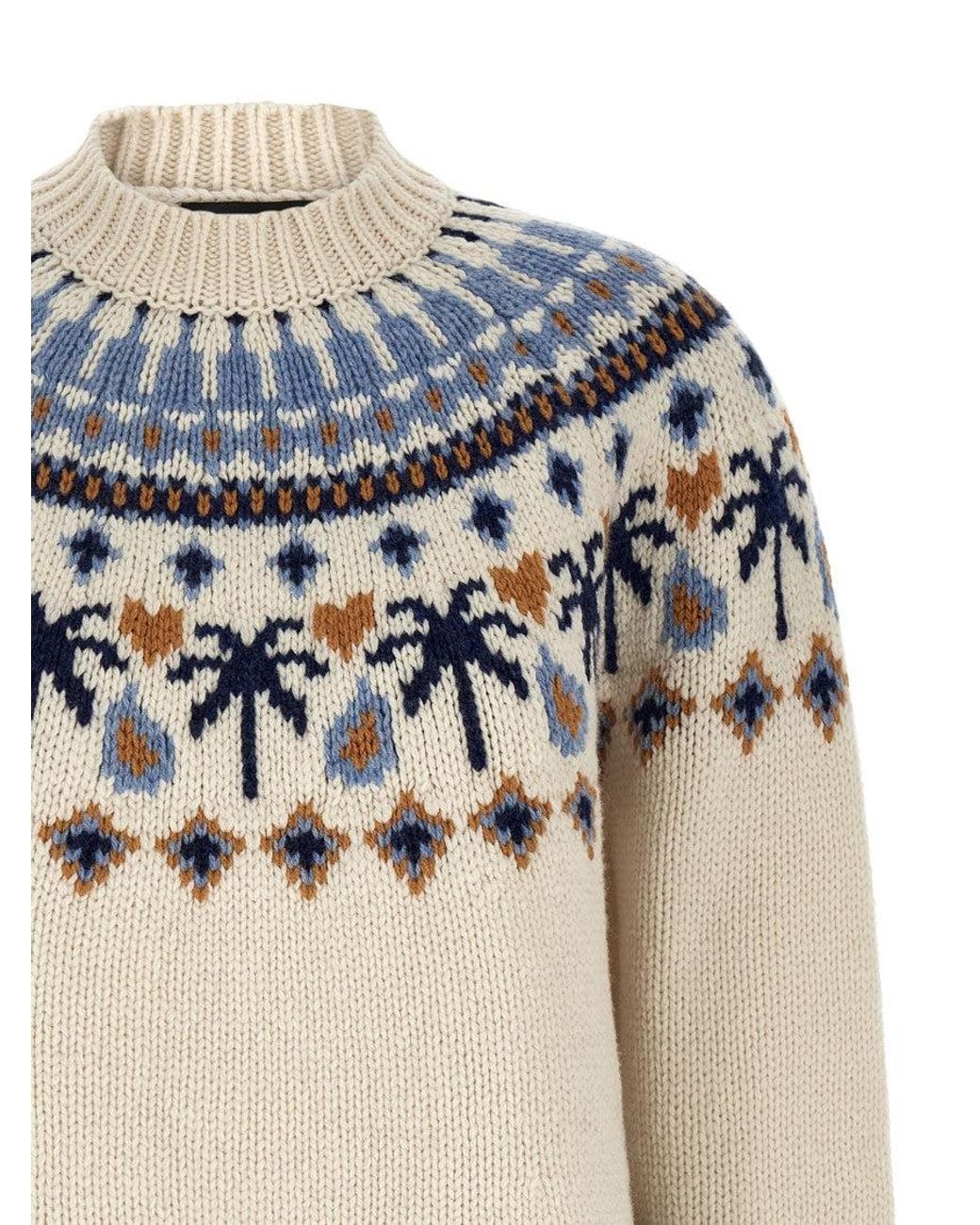 Alanui Blue 'Sweet Winter' Sweater