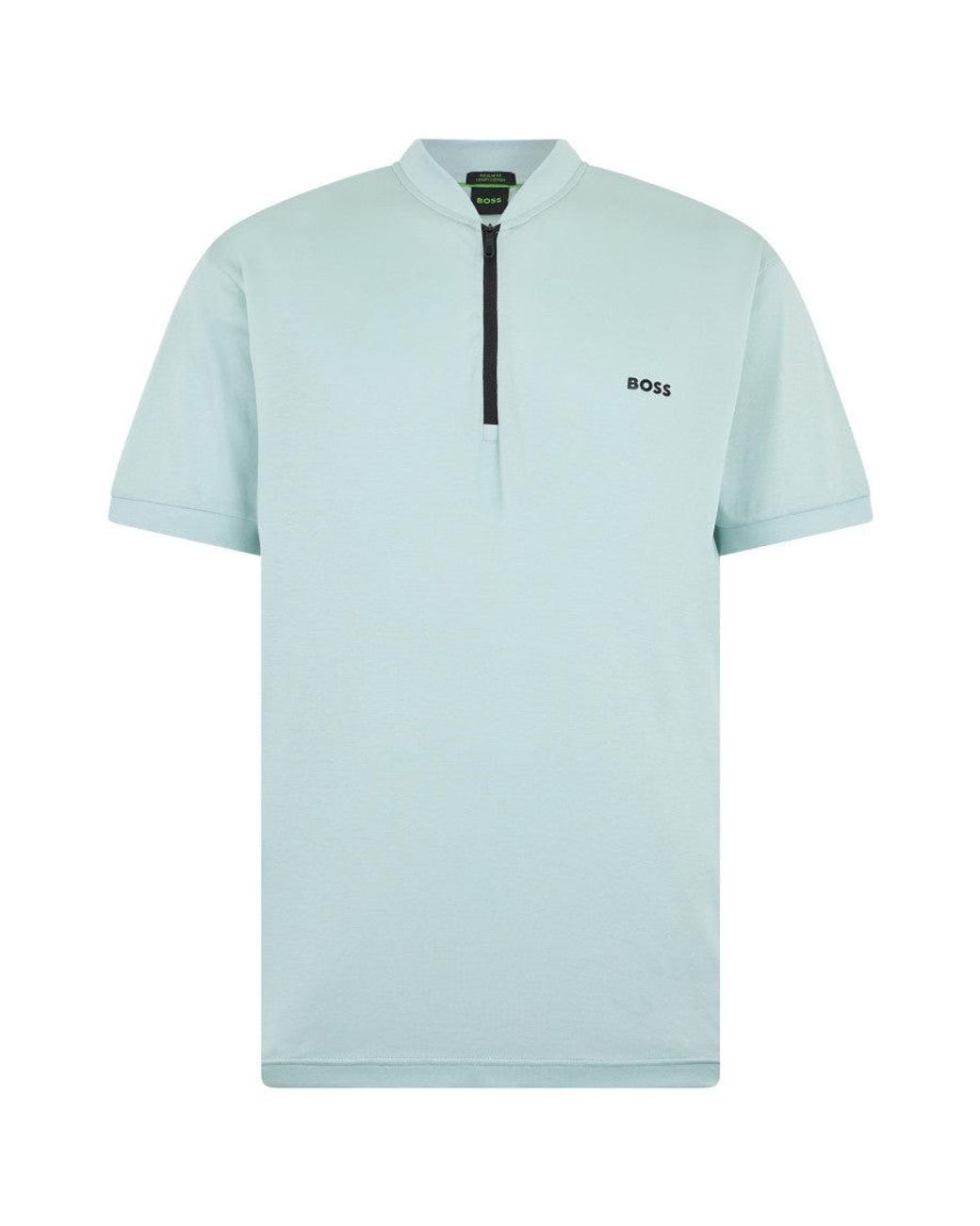 Boss Blue Band Collar T-Shirt for men