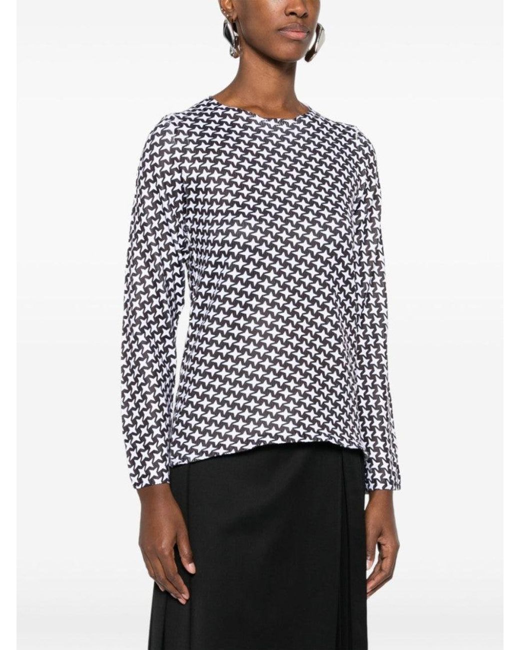 Comme des Garçons Black Star-Print Knitted T-Shirt