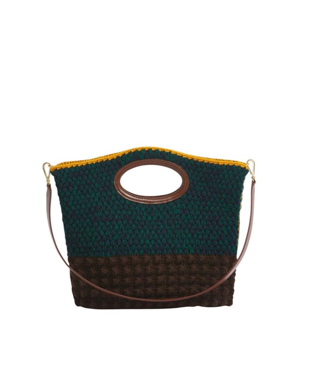 Marni Black Knotty Clutch