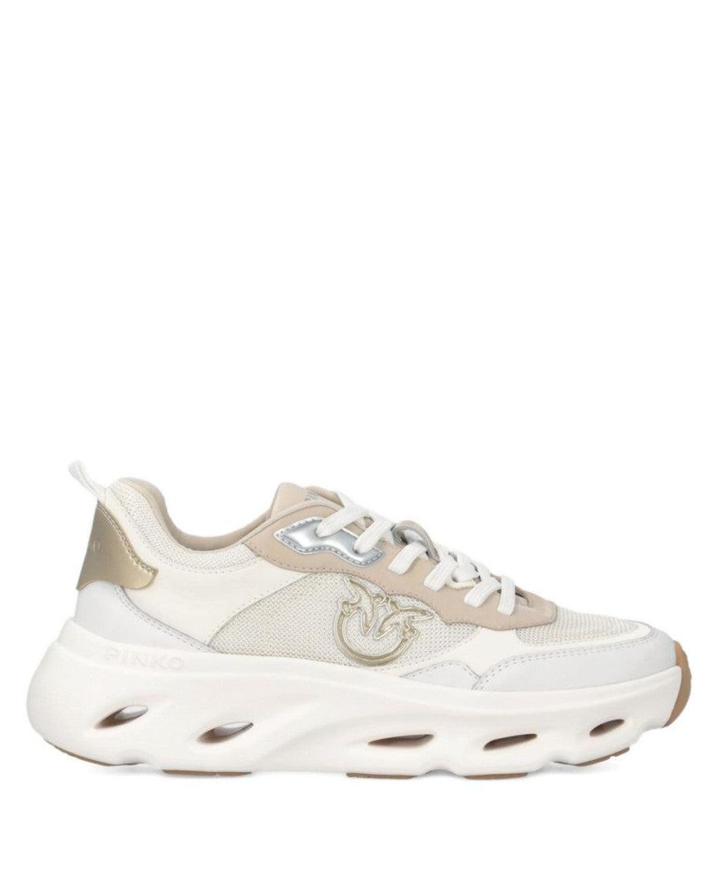 Pinko White Logo Sneakers