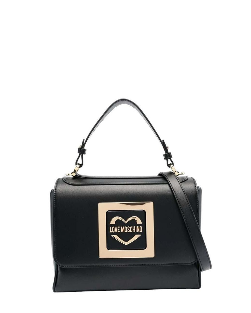 Love Moschino Black Logo Small Satchel