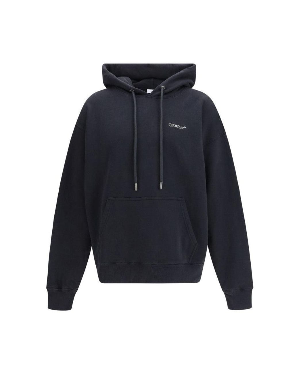 Off-White c/o Virgil Abloh Blue Relaxed Logo Hoodie for men