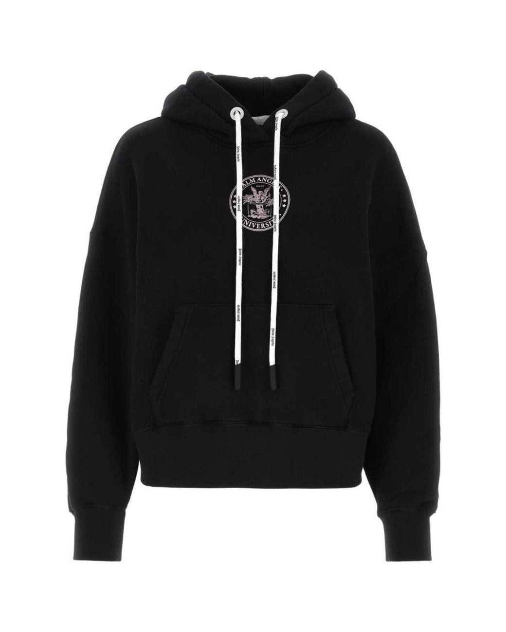 Palm Angels Black Cotton Sweatshirt