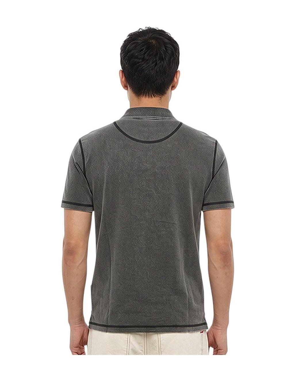 DIESEL Gray Shirt Collar Polo for men