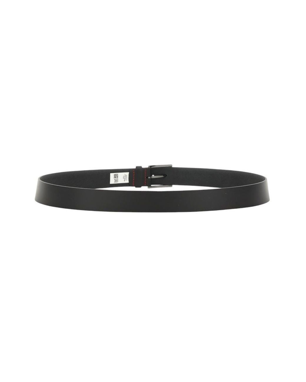 HUGO Black Solid Buckle Belt for men