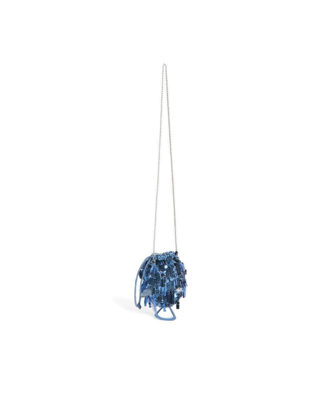 Anya Hindmarch Blue Sequins Small Crossbody Bag