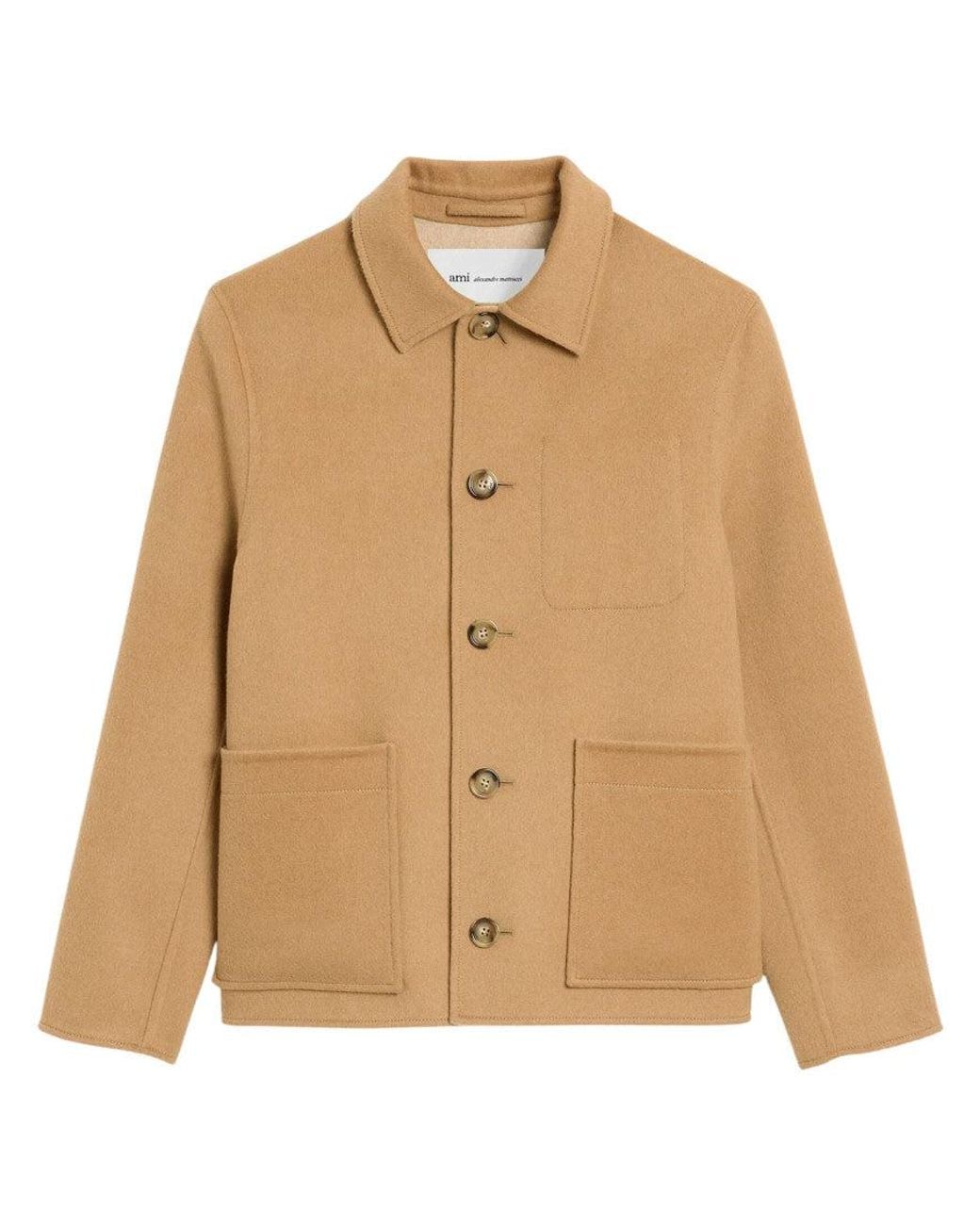 AMI Natural Button-Up Jacket for men