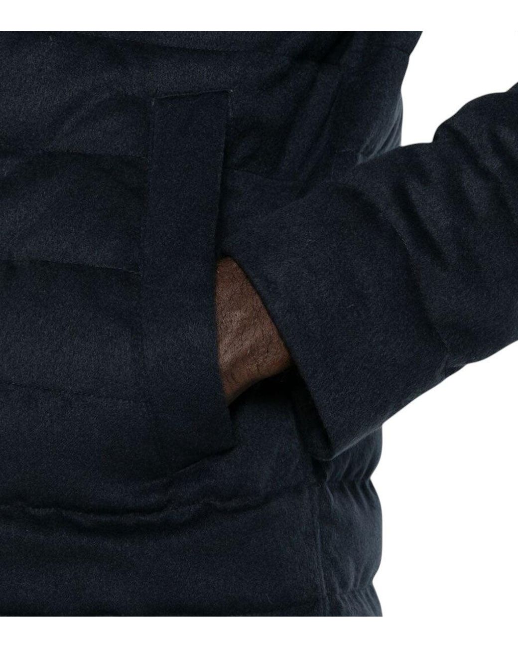 Herno Blue Quilted Jacket for men