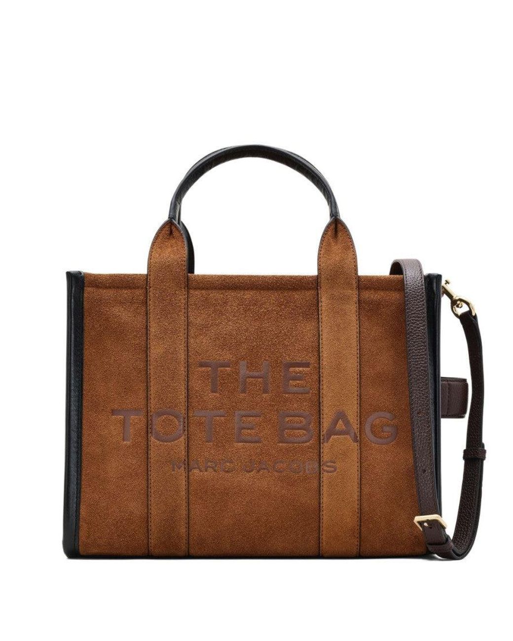 Marc Jacobs Brown Logo Top Zip Medium Tote