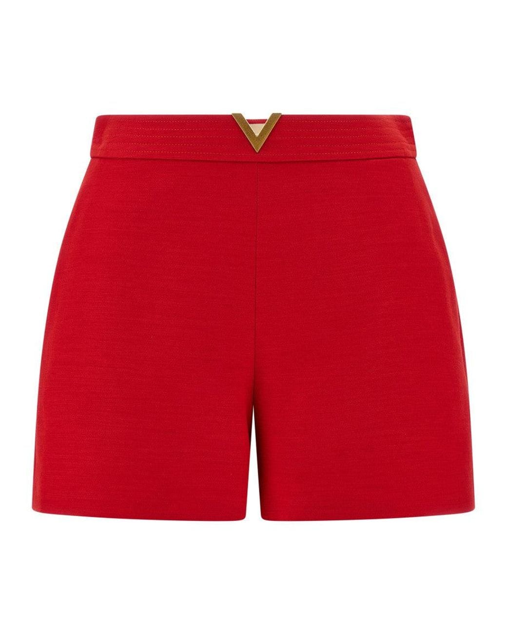 Valentino Red V Shorts