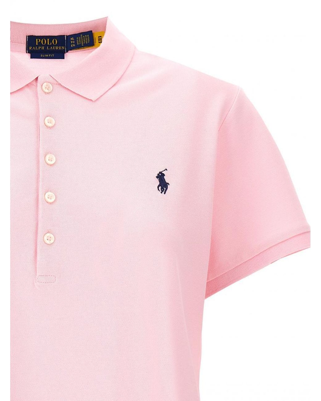 Polo Ralph Lauren Pink Julie Slim Fit Five Button Polo Shirt