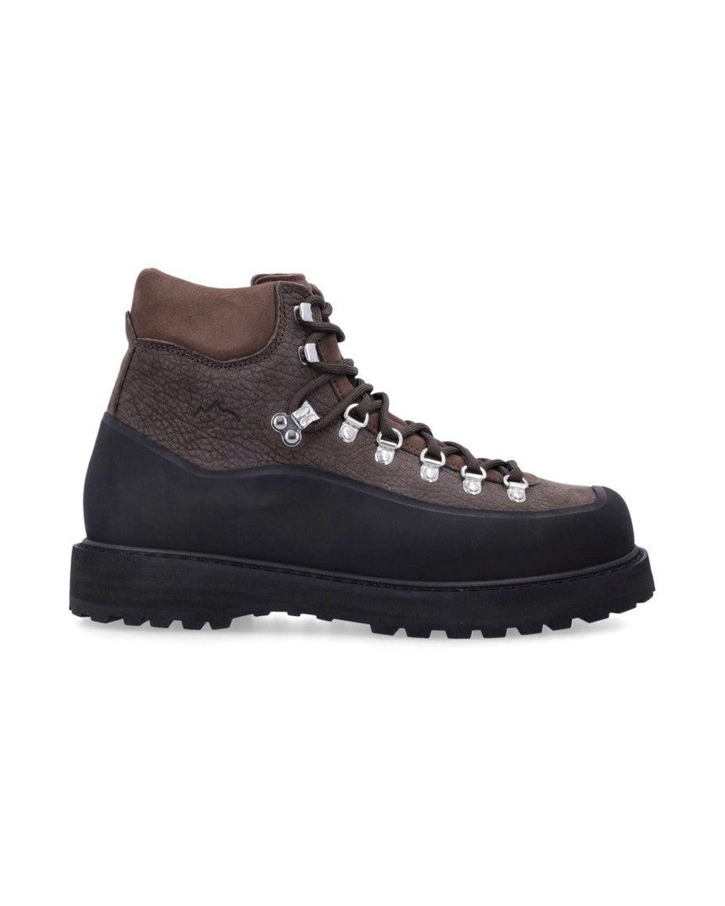 Diemme Black Roccia Leather Boots for men