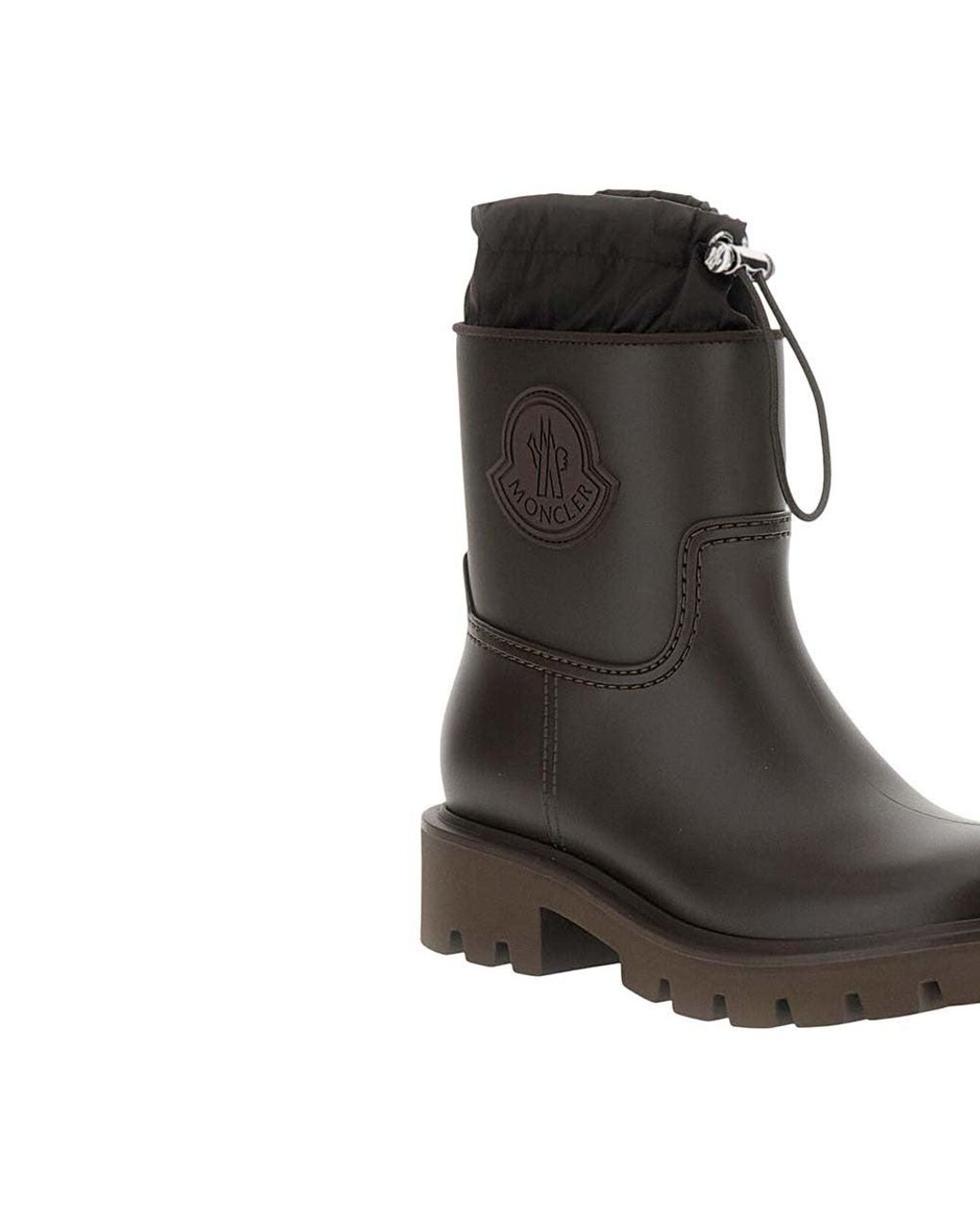 Moncler Brown Leather Boots