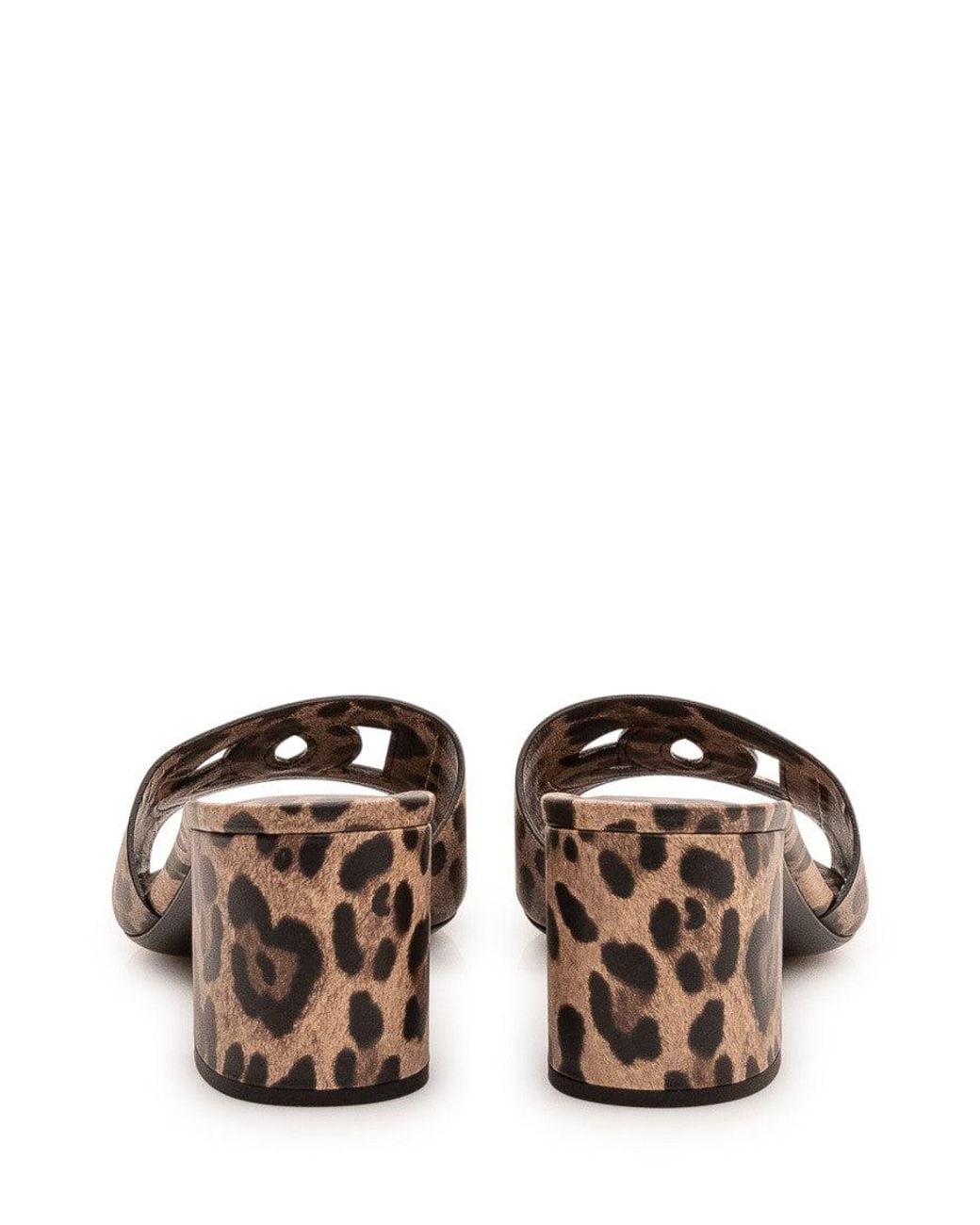 Dolce & Gabbana Natural Print Slip On Heels