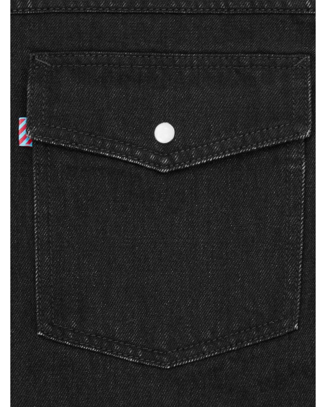 ICECREAM Black Long Sleeves Denim Shirt for men