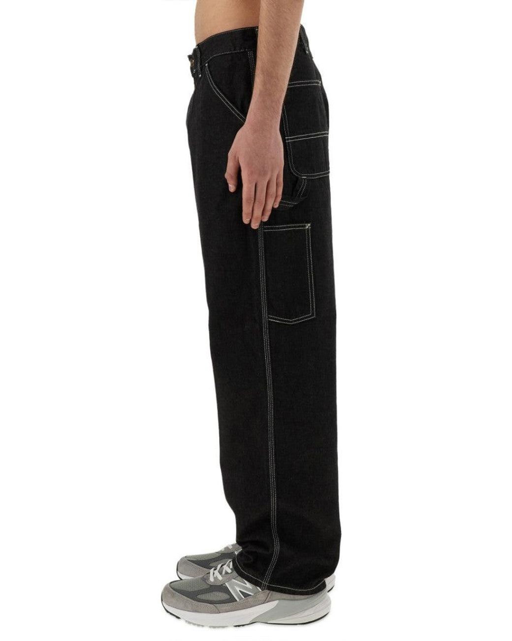Carhartt Black Mid Rise Jeans for men