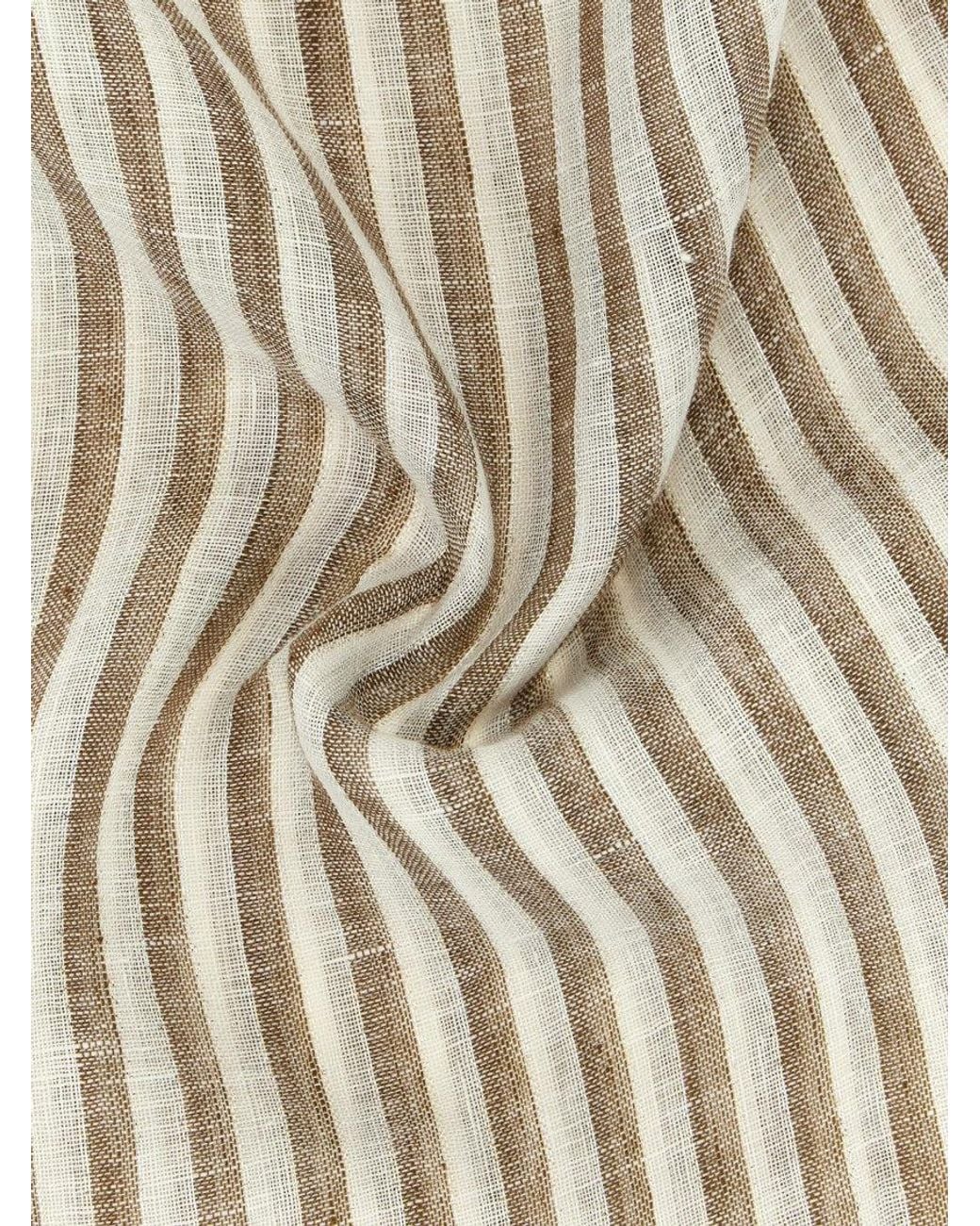 Brunello Cucinelli White Sparkling Stripes Scarf