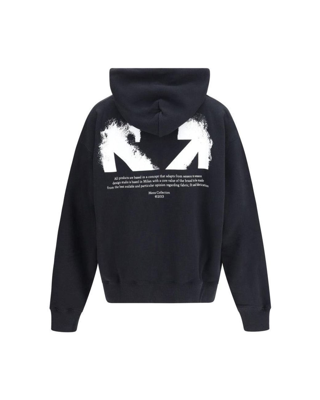Off-White c/o Virgil Abloh Blue Relaxed Logo Hoodie for men
