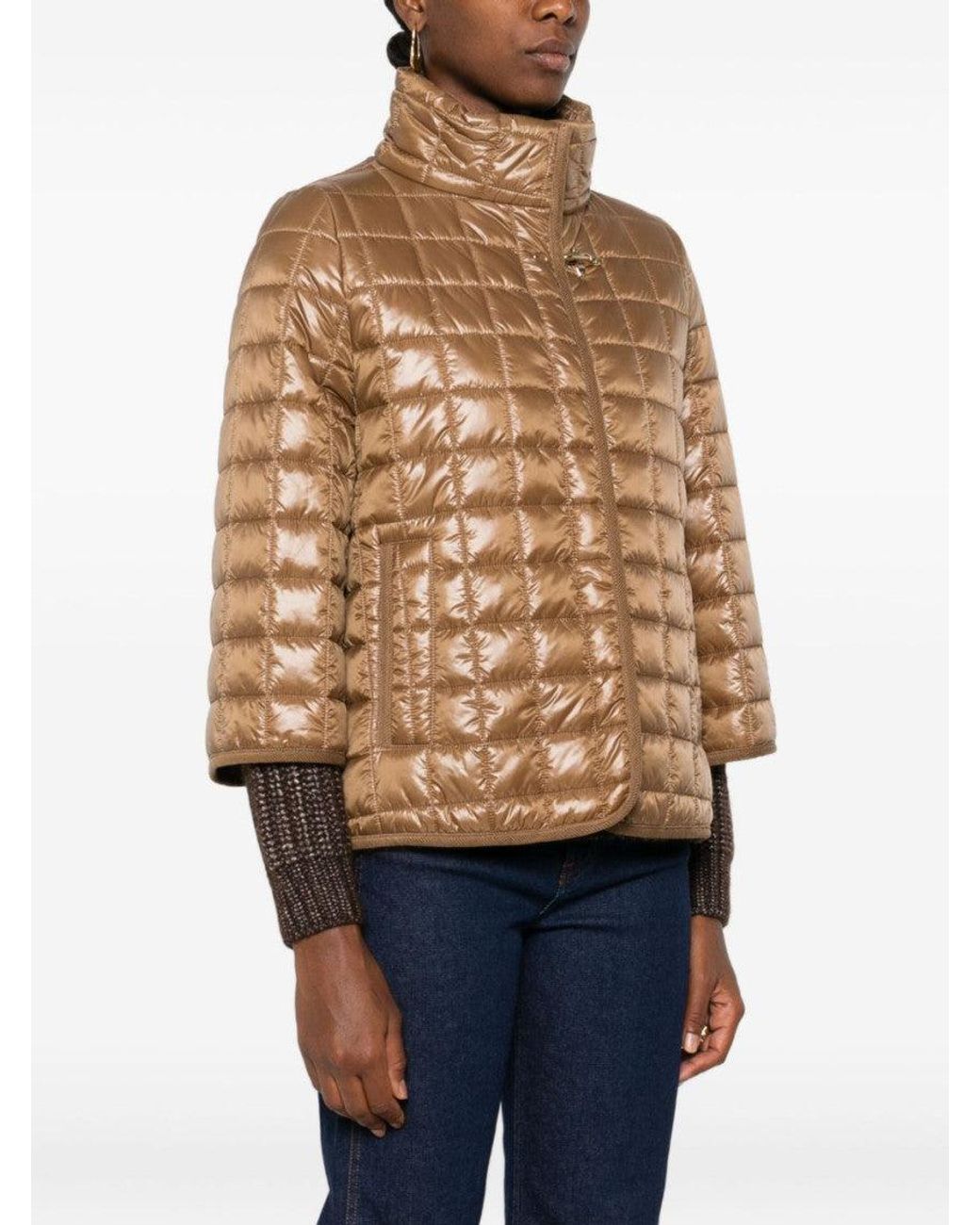 Fay Natural Quilted Jacket