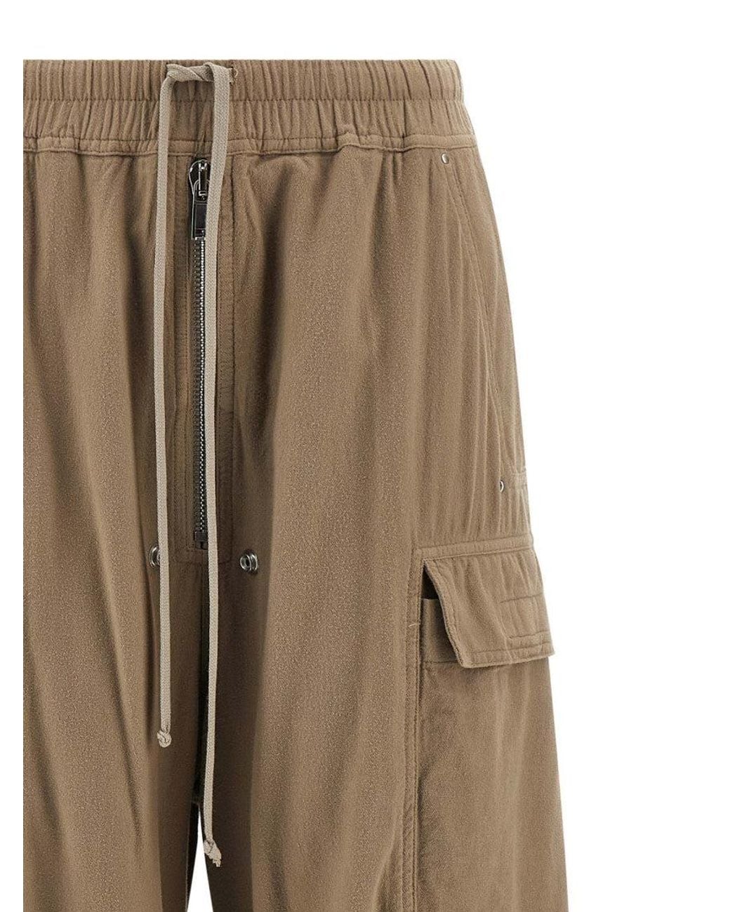 Rick Owens Natural 'Double Cargo Jumbo Belas' Pants