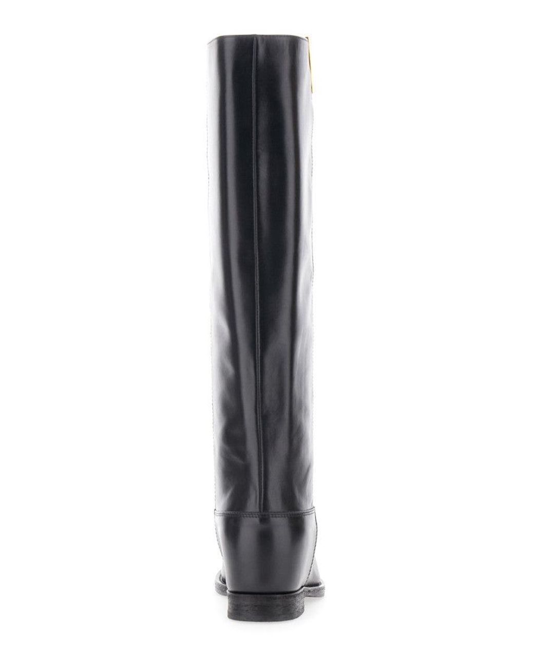 Via Roma 15 Black Leather Boots