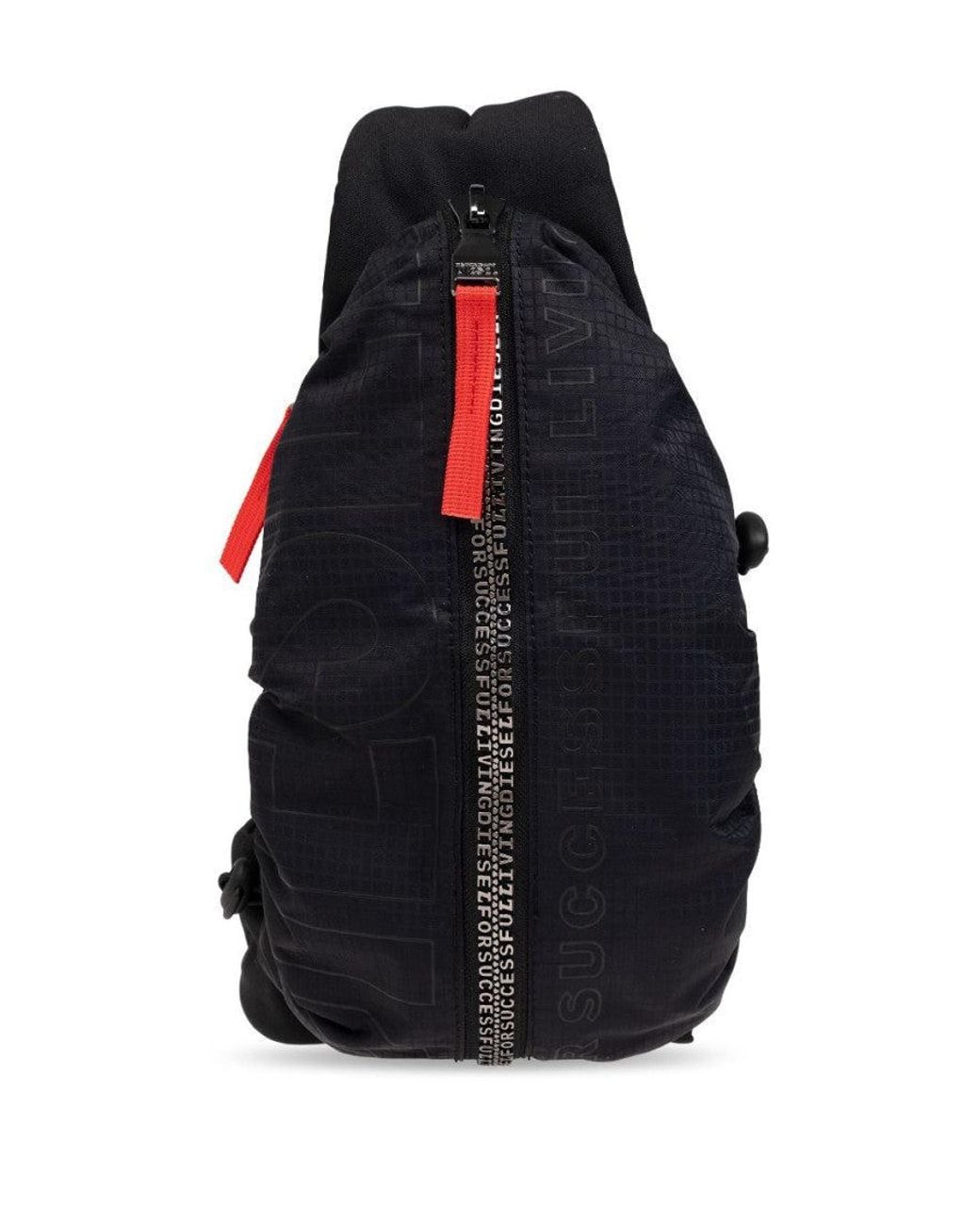 DIESEL Blue Zip-D Medium Crossbody Bag