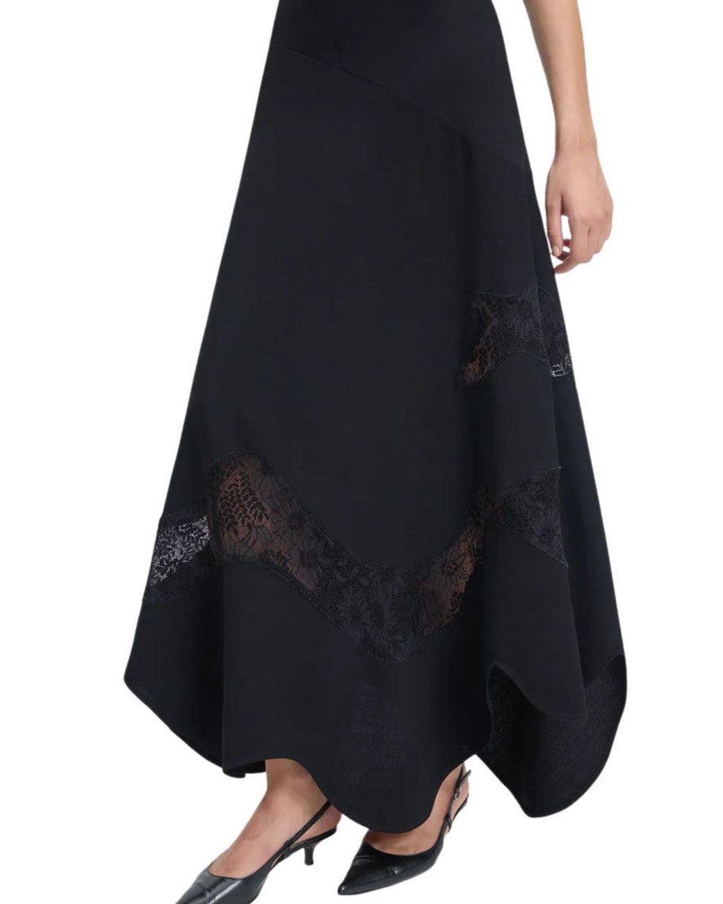 BITE STUDIOS Black Crew Neck Midi Dress
