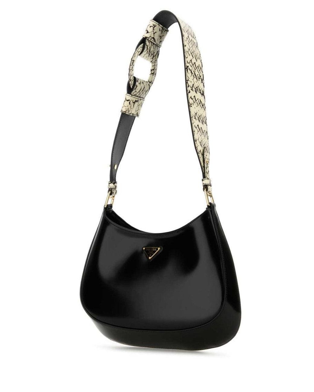 Prada Black Leather Cleo Shoulder Bag