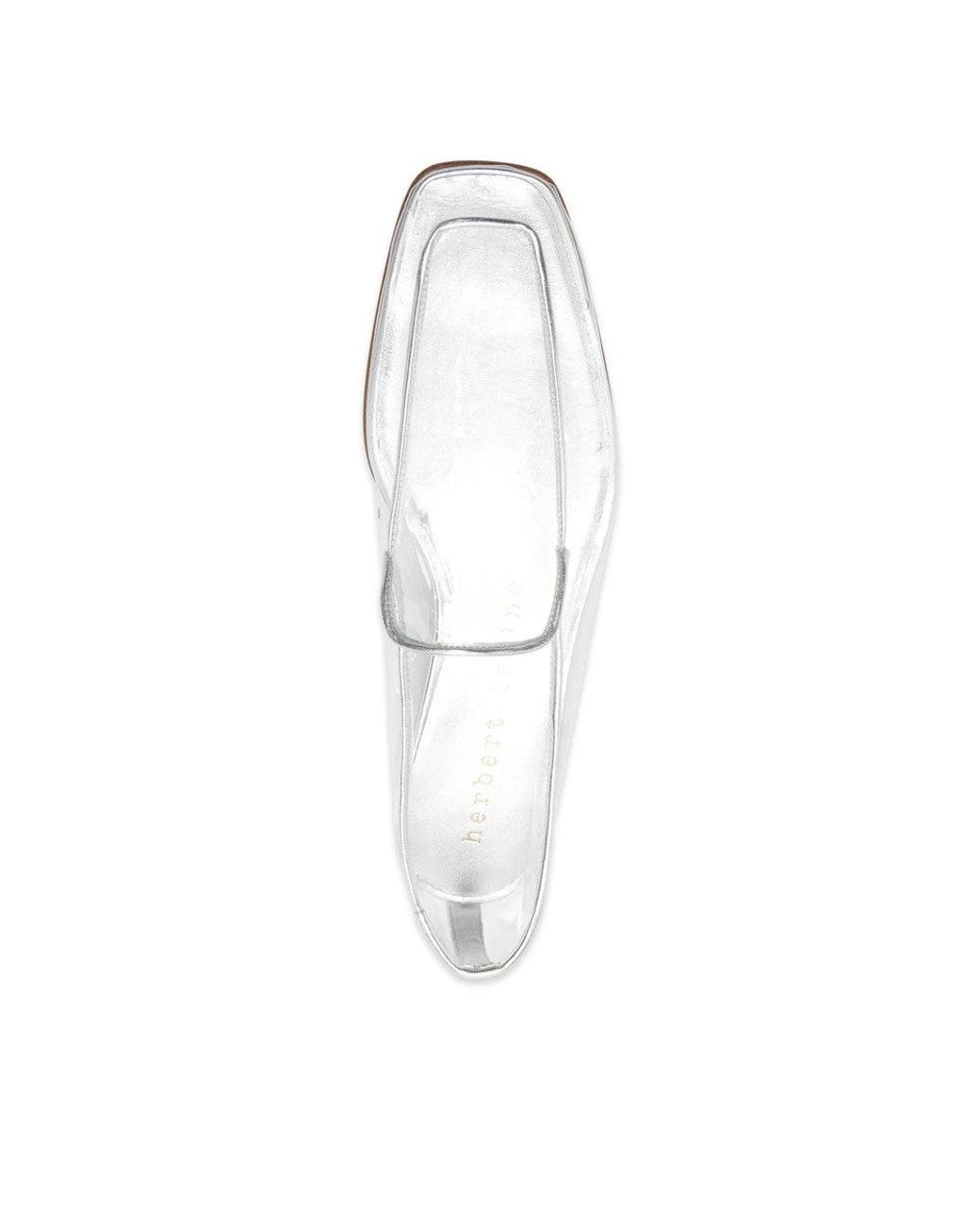 Herbert Levine White The Air Transparent Loafers