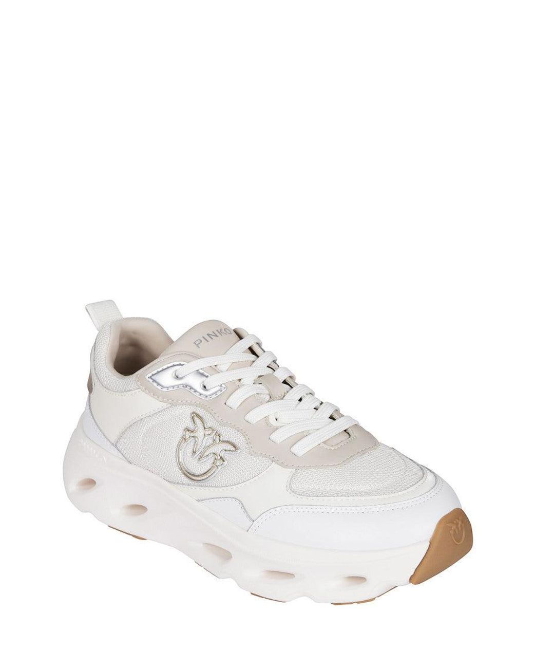 Pinko White Logo Sneakers