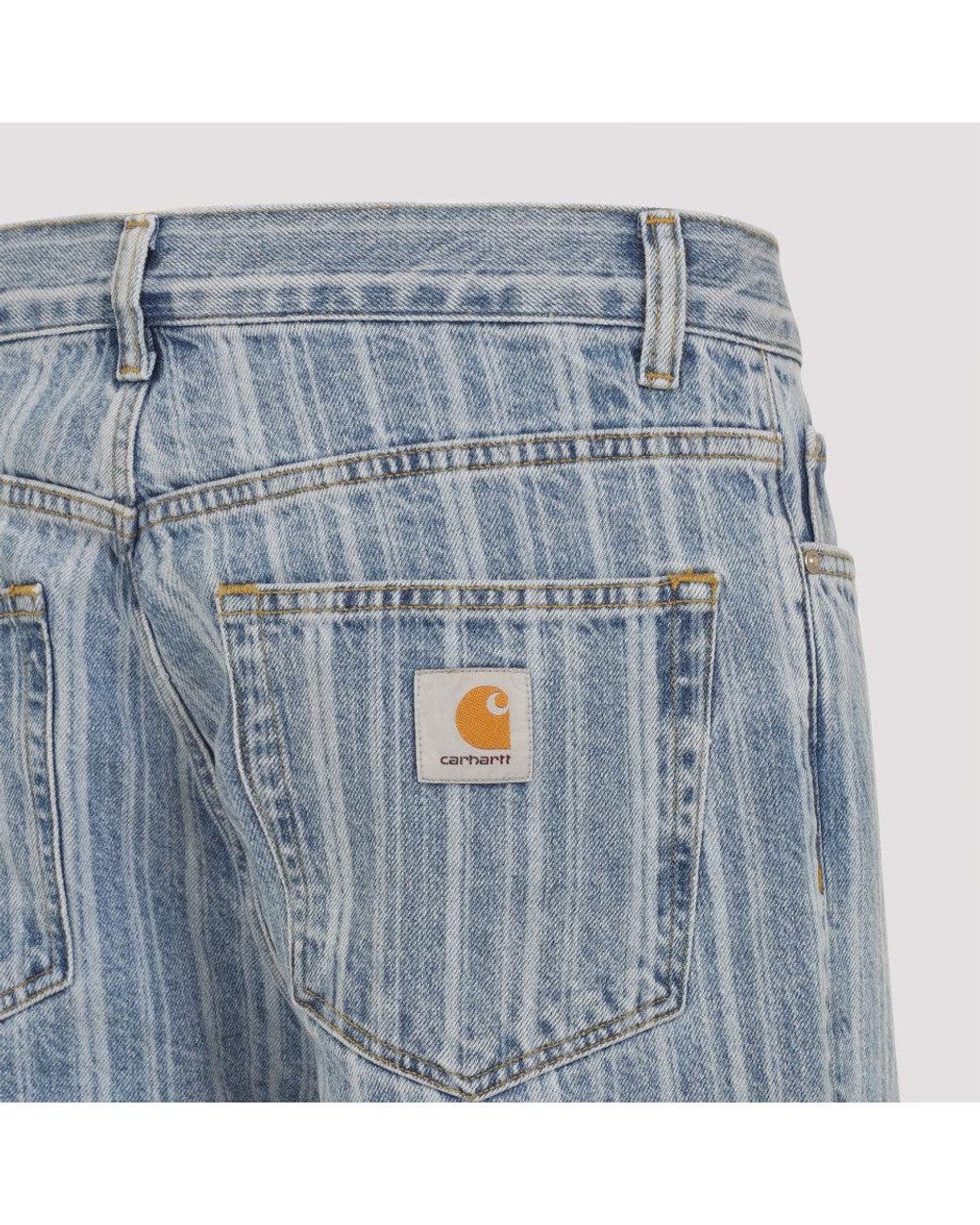 Carhartt Blue Light Straight Leg Jeans for men